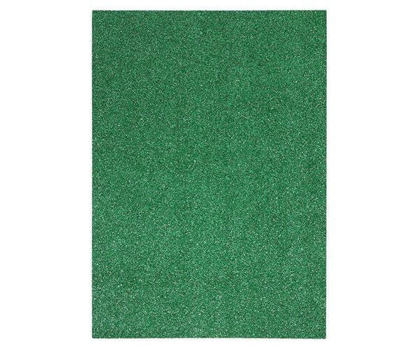 Spirit: Burete spumă pentru decor sclipici în culoarea verde închis A4 1 bucată