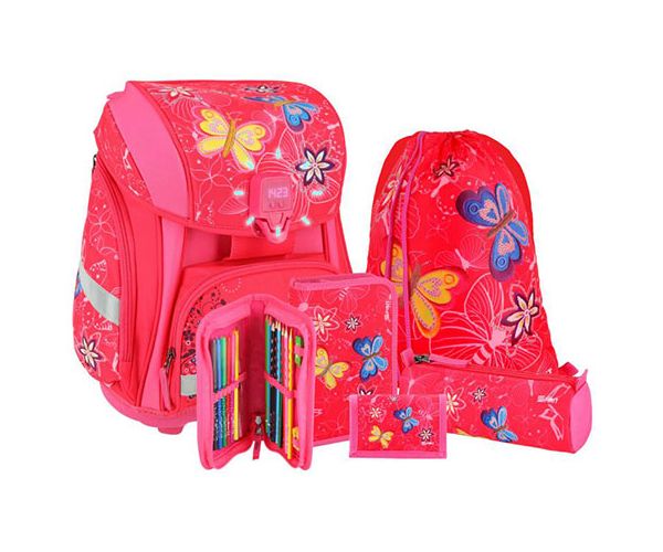 Spirit: Butterfly model, cu LED rucsac, ghiozdan 5 bucăți set