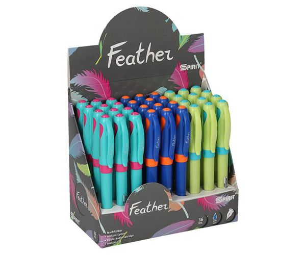 Spirit: Feather töltőtoll kék tintával többféle színben 1db