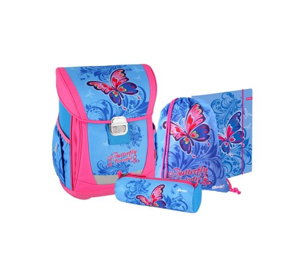 Spirit: Fluture 4 bucăți Cool ergonomic set rucsac pentru școală
