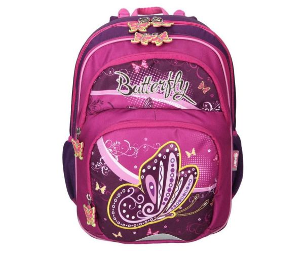 Spirit: Fluture mov-roz rucsac, ghiozdan ergonomic