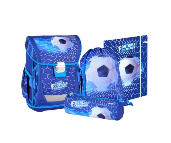 Spirit: Football 4 bucăți Cool ergonomic set rucsac pentru școală