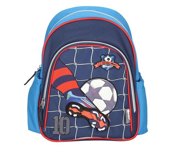 Spirit: Football no.10 lekerekített iskolatáska, hátizsák 24x13x31cm