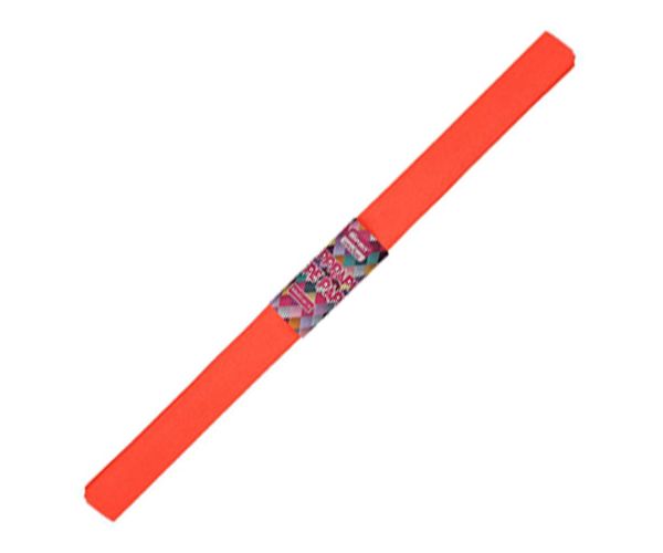 Spirit: fosforescent culoarea roșie hârtie creponată 200x50cm