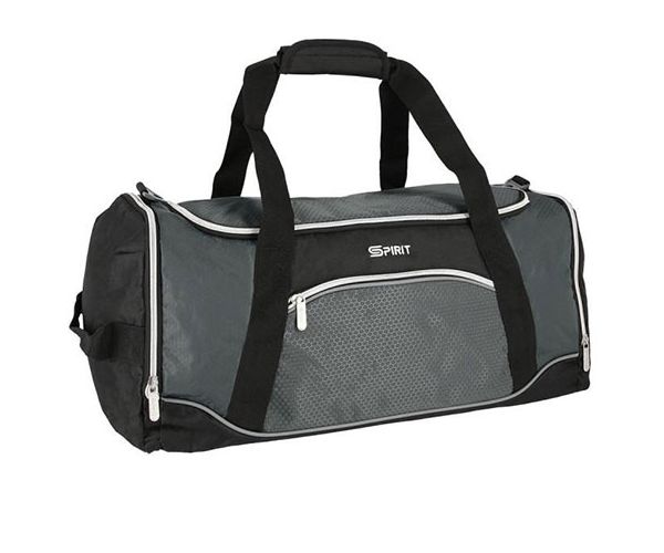 Spirit: Gym geantă de sport negru-gri 20x51x23cm