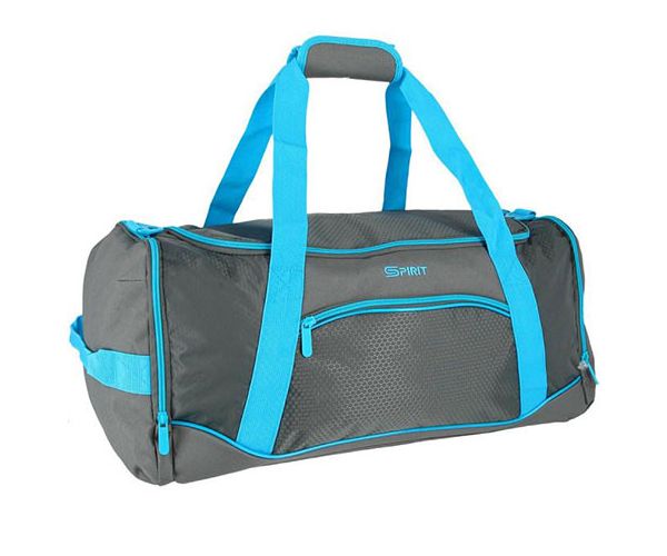 Spirit: Gym geantă de sport neon albastru-gri 20x51x23cm
