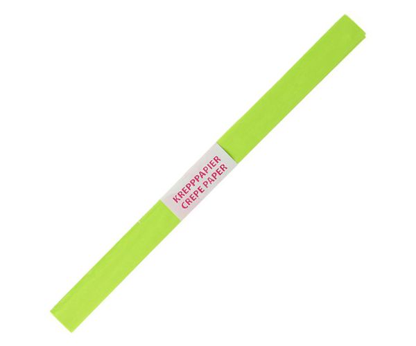 Spirit: hârtie creponată verde deschis culoare 200x50cm