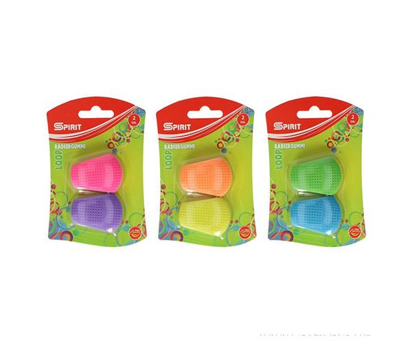 Spirit: Loop ergonomic radieră mai multe culori set 2 bucăți