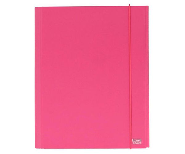 Spirit: mapă carton cu elastic culoarea roz A4 cu 30mm grosime
