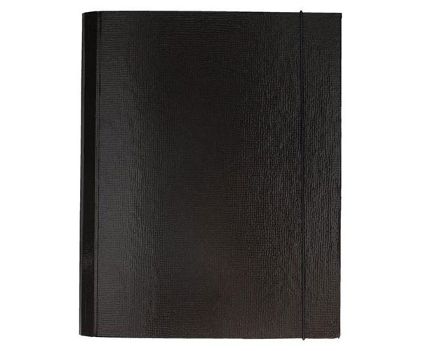 Spirit: negru mapă carton cu elastic A4 de 30mm grosime