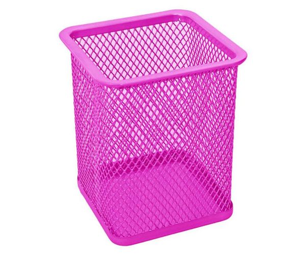 Spirit: Neon pink suport cu plasă pentru creioane
