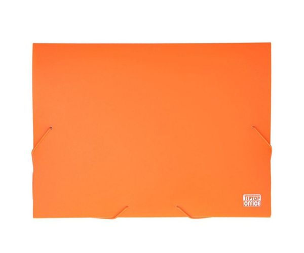 Spirit: Neon portocaliu mapă plastic pentru caiete cu elastic A4