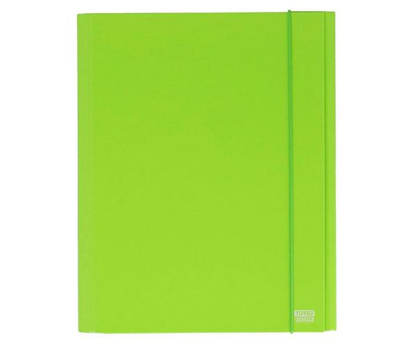 Spirit: Neon verde mapă carton cu elastic A4 de 30mm grosime