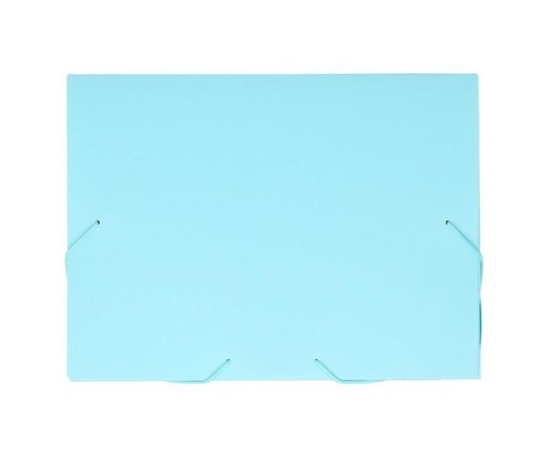 Spirit: Pastel albastru mapă pentru caiete cu elastic A4 cu o grosime de 30mm