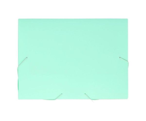 Spirit: Pastel verde mapă pentru caiete cu elastic A4 cu o grosime de 30mm