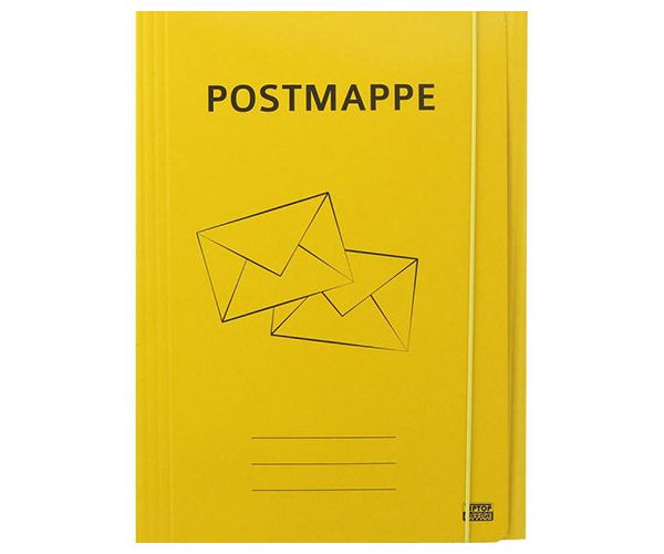 Spirit: Postmappe galben carton de cauciuc dosar A4