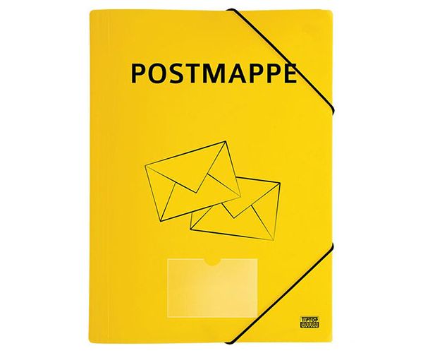 Spirit: Postmappe galben PVC dosar cauciuc A4