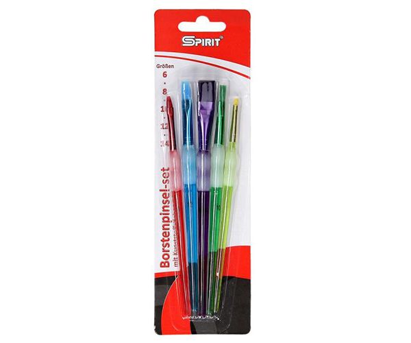 Spirit: set pensulă cu mâner plastic 5bucăți