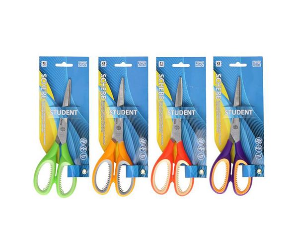 Spirit: Soft Grip student foarfecă pentru birou și școală 21 cm lamă de oțel inoxidabil mai multe culori 1bc