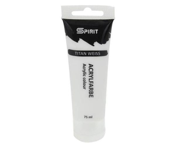 Spirit: vopsea acrilică culoarea albă 75ml