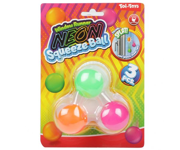 Squeeze: Ragadós neon 3db-os labda szett