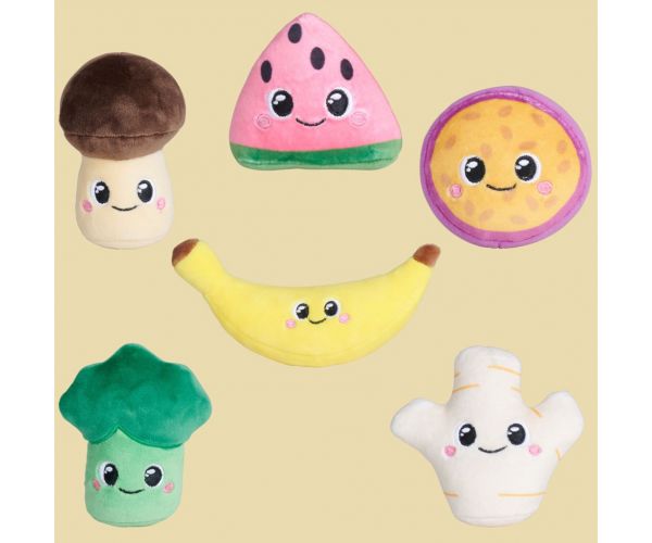 Squeezlings figurină de pluș moale, colecționabilă, legume și fructe, seria 2, 1 buc. - Simba Toys