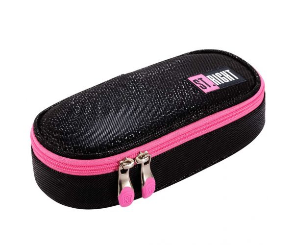 St.Right Black Glitter penar oval PC01 23x9,5x6cm