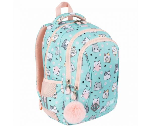 St.Right Charming Cats ghiozdan școlar cu pisici, rucsac BP26 39x27x17 cm