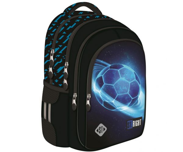 St.Right Cosmic Soccer geantă școlară, rucsac BP58 40x28x18cm