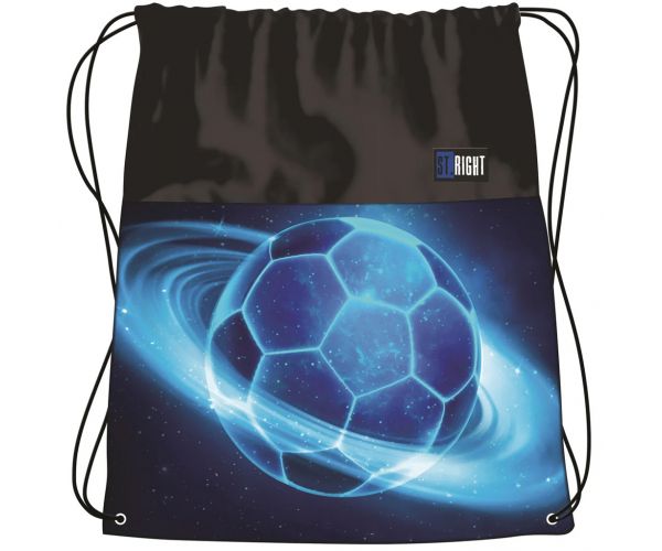 St.Right Cosmic Soccer rucsac cu șnur, sac de sport 34 x 43 cm
