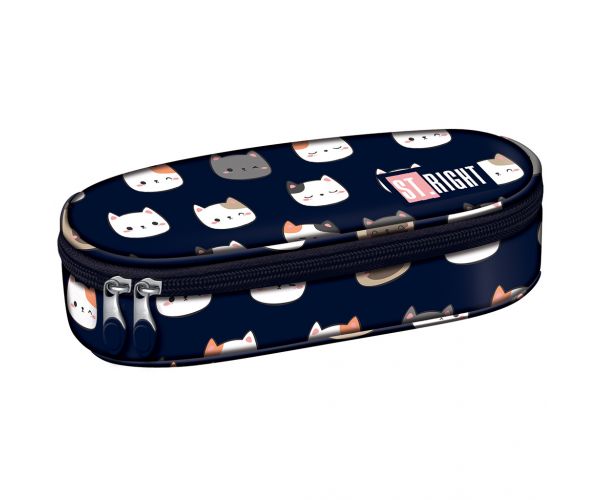 St.Right Cute Kitties penar oval cu pisici PC01 23x9,5x6cm