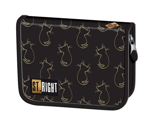 St.Right Golden Cats penar pliabil PC03 20,5x14x3,5 cm