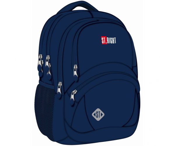 St.Right Navy Blue rucsac ergonomic pentru școală, BP05 42x30x19cm