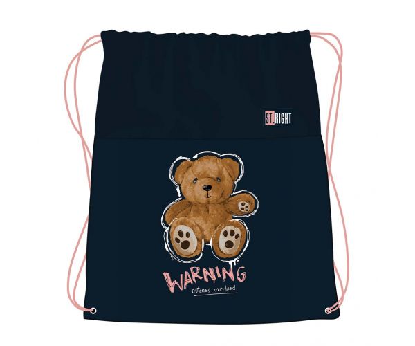St.Right Teddy Bear sac de sport, rucsac pentru gym 43x34cm