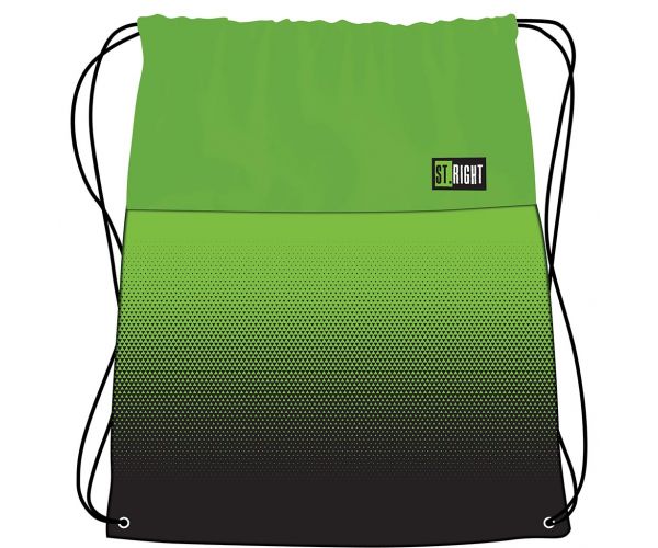 St.Right sac de sport, cu gradient verde, 34x43 cm