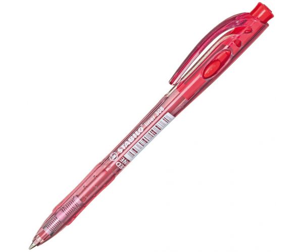 Stabilo: Liner 308, pix cu bilă de culoare roșie, 0,7 mm