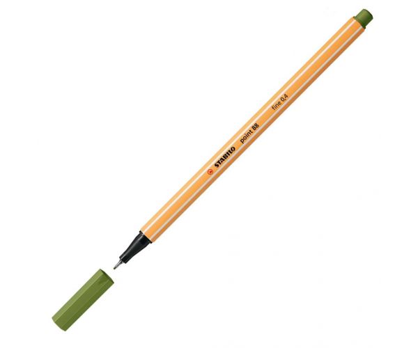 Stabilo: Point 88 tűfilc 0,4mm-es moha zöld színben