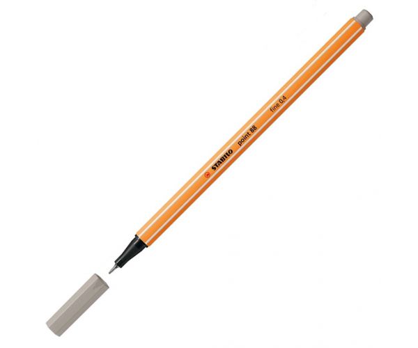 Stabilo: Point 88 tűfilc 0,4mm-es meleg szürke színben
