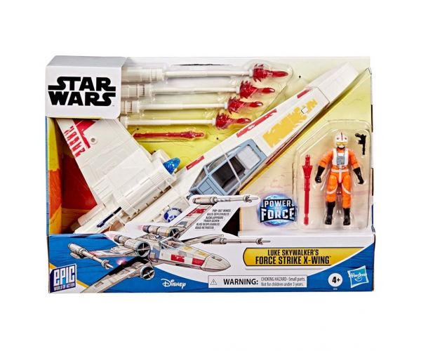 Star Wars: Epic World of Action X-wing-ul „Loviturii Forței” al lui Luke Skywalker - Hasbro
