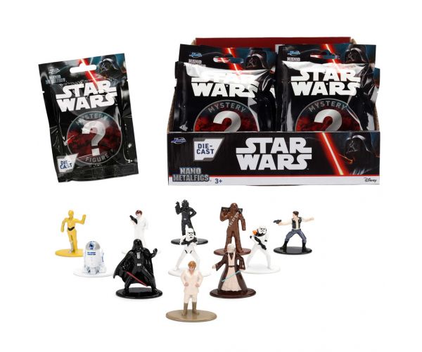 Star Wars Nanofigs figurine surpriză metalice, colecționabile, 1 buc. - Jada Toys