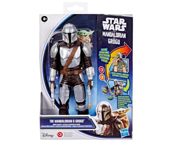 Star Wars: Set de figurine de acțiune The Mandalorian și Grogu cu sunet - Hasbro