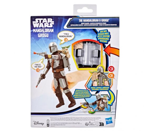 Star Wars: Set de figurine de acțiune The Mandalorian și Grogu cu sunet - Hasbro