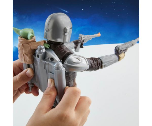 Star Wars: Set de figurine de acțiune The Mandalorian și Grogu cu sunet - Hasbro