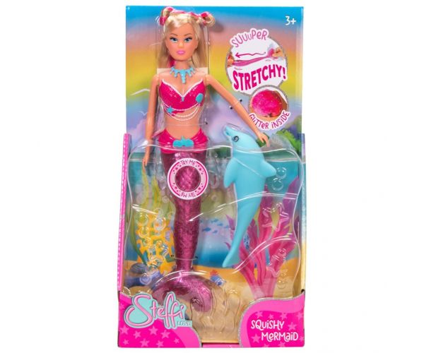 Steffi Love: Păpușă sirenă cu coadă moale - Simba Toys