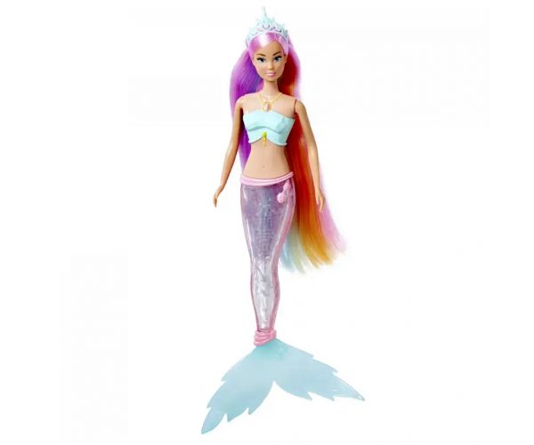 Steffi Love: Steffi sirenă magică curcubeu cu coadă luminoasă - Simba Toys