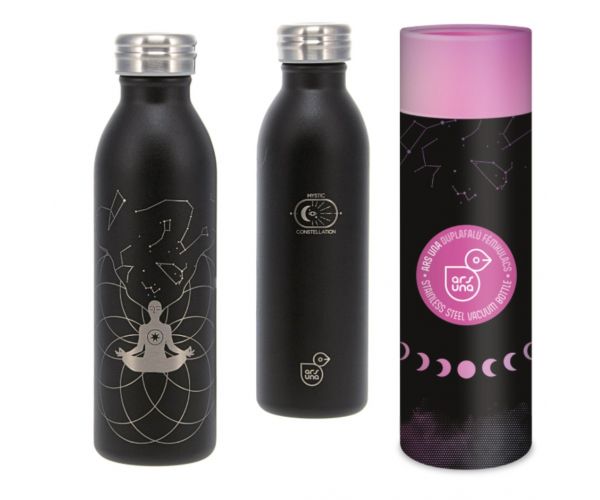 Sticlă metalică cu pereți dubli Ars Una Mystic Constellation 600 ml