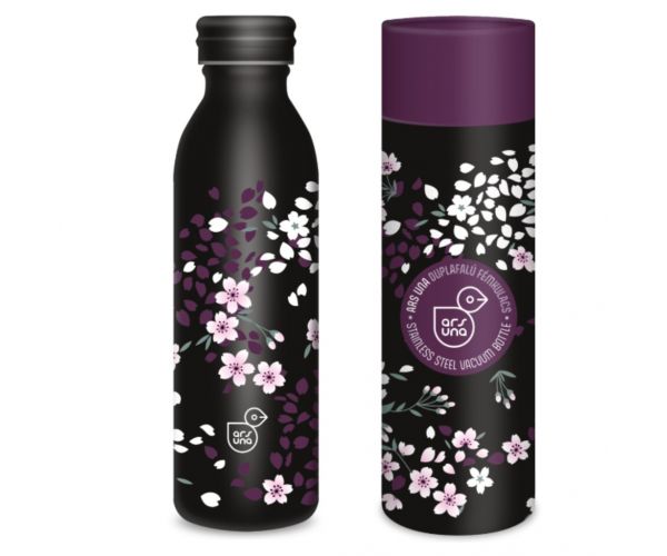 Sticlă metalică cu pereți dubli Ars Una Sakura 600ml