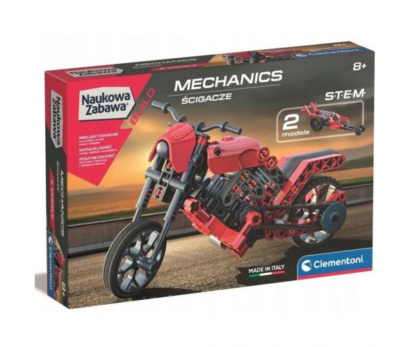 Știință & Play: Set de motor Roadster și mașină de curse Dragster - Clementoni