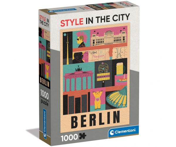 Stilul în oraș Berlin puzzle de 1000 de piese - Clementoni