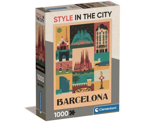 Style în oraș Barcelona puzzle de 1000 de piese - Clementoni